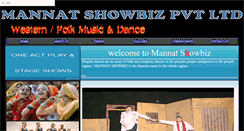 Desktop Screenshot of mannatshowbiz.com